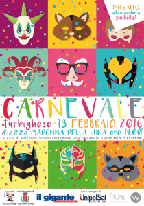 Siete pronti per festeggiare insieme carnevale??? Noi si, vi aspettiamo DOMENICA 22 Febbraio 2015, inizio sfilata alle ore 15.00. Causa maltempo il Carnevale Turbighese non si svolgerà sabato 21 febbraio 2015!